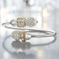 Authentic Chamilia Flex Bangle Bracelet with Charm Bead Gift Set #47 1025-0004