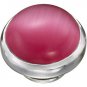 Authentic Kameleon Sterling Silver Pink Cat's Eye Jewelpop KJP560