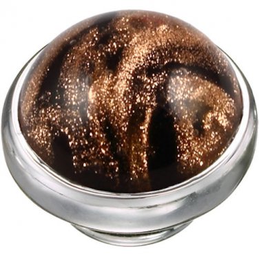 Authentic Kameleon KJP539 - Marbled Onyx Murano Jewelpop