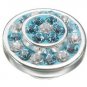 Authentic Kameleon Sterling Silver Blue Calypso Wedding Jewelpop KJP464