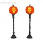 Department 56 Evil Pumpkin Lampposts Halloween Village Accessories 4033847 New