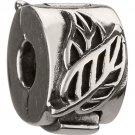 Authentic Chamilia Falling Leaves Lock Charm Bead MB-29 "Gift Boxed" RETIRED