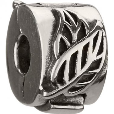 Authentic Chamilia Falling Leaves Lock Charm Bead MB-29 "Gift Boxed" RETIRED