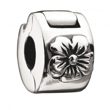 Authentic Chamilia Hibiscus Flower Lock (Set of 2) Charm Bead MB-28 "Gift Boxed"