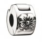 Authentic Chamilia Hibiscus Flower Lock Charm Bead MB-28 "Gift Boxed"
