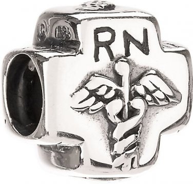 Authentic Chamilia Sterling Silver Nurse Charm Bead GO-4 "Gift Boxed"