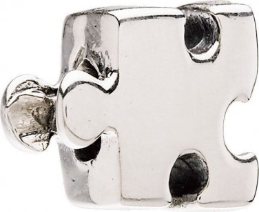 Authentic Chamilia Autism Puzzle Piece Charm Bead GA-77 "Gift Boxed"