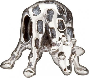 Authentic Chamilia Sterling Silver Giraffe Charm Bead GB-36 "Gift Boxed"