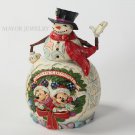 Disney Jim Shore Snowman with Mickey and Minnie Mouse Figurine 4028285 Enesco