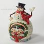 Disney Jim Shore Snowman with Mickey and Minnie Mouse Figurine 4028285 Enesco
