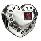 AUTHENTIC CHAMILIA STERLING SILVER  WITH LOVE BEAD CHARM NA-43