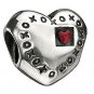 AUTHENTIC CHAMILIA STERLING SILVER WITH LOVE BEAD CHARM NA-43