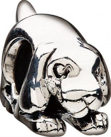 Authentic Chamilia Dog Charm Bead GB-26 "Gift Boxed"