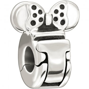 New Authentic Chamilia Disney Minnie Mouse Lock Charm Bead (Set of 2) 1420-0253