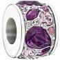 Authentic Chamilia Mosaic - Purple Swarovski Charm Bead 2025-0926 "Gift Boxed"