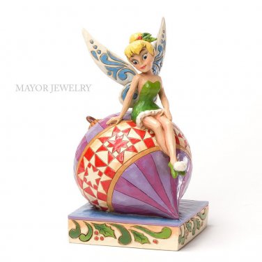 Disney Jim Shore Tinker Bell on Ornament &acirc;��Having a Ball&acirc;�� Figurine 4027923 Enesco