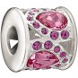 Authentic Chamilia Royal Petals - Pink and Purple Charm Bead 2083-0452