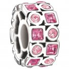 Authentic Chamilia Stepping Stones - Rose Charm Bead 2025-0841 "Gift Boxed"