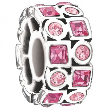 Authentic Chamilia Stepping Stones - Rose Charm Bead 2025-0841 "Gift Boxed"