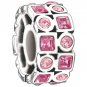Authentic Chamilia Stepping Stones - Rose Charm Bead 2025-0841 "Gift Boxed"