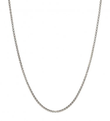 Authentic Chamilia Box Chain Necklace Bright Snap Lock 1210-0009 "Gift Boxed"