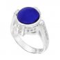 New Kameleon KR033 - Crystal Four Post Ring Size 5