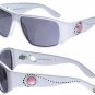 Authentic Kameleon KSG002W White Sunglasses With Swarovski Crystal *RETIRED*