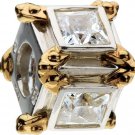 Authentic Chamilia Square with Dots Charm Bead KD-70