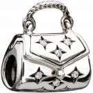 Authentic Chamilia Sparkle Purse Clear Charm Bead 2025-0759 "Gift Boxed" RETIRED