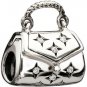 Authentic Chamilia Sparkle Purse Clear Charm Bead 2025-0759 "Gift Boxed" RETIRED