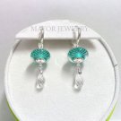 Authentic Chamilia Urban Hoop Earrings Small With Charm Gift Set #37