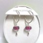 Authentic Chamilia Urban Hoop Earrings Regular With Charm Gift Set #35