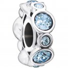New Authentic Chamilia Birthstone Jewels March Charm Bead 2025-1031 "Gift Boxed"