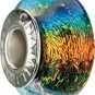 Authentic Chamilia Iridescent Collection - Blue Rainbow Charm Bead OB-172