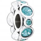 Authentic Chamilia Birthstone Jewels December Charm Bead 2025-1040 "Gift Boxed"