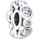 New Authentic Chamilia Birthstone Jewels April Charm Bead 2025-1032 "Gift Boxed"