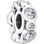 New Authentic Chamilia Birthstone Jewels April Charm Bead 2025-1032 "Gift Boxed"