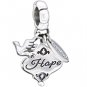 New Authentic Chamilia Her Gift of Hope Charm Bead 2010-3140 "Gift Boxed"