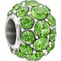 Authentic Chamilia Splendor - Green Swarovski Charm Bead 2025-0977