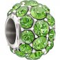Authentic Chamilia Splendor - Green Swarovski Charm Bead 2025-0977