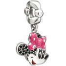 Authentic Chamilia Disney Minnie Mouse Smile Charm Bead 2025-1089 Gift Boxed