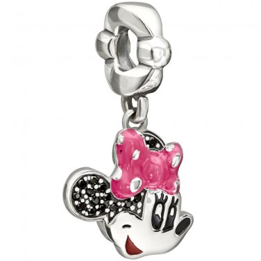 Authentic Chamilia Disney Minnie Mouse Smile Charm Bead 2025-1089 Gift Boxed