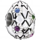 New Authentic Chamilia 2014 LTD  Jeweled Egg Charm Bead 2025-1046 "Gift Boxed"