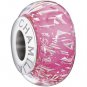 Authentic Chamilia Glitter Collection - Pink Charm Bead 2115-0020 "Gift Boxed"