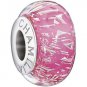 Authentic Chamilia Glitter Collection - Pink Charm Bead 2115-0020 "Gift Boxed"