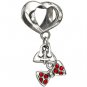 New Authentic Chamilia Disney Minnie Mouse Fashionably Tied Charm Bead 2025-1088