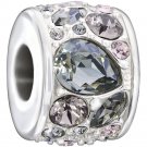 New Authentic Chamilia Mosaic - Smoke Charm Bead 2025-1045 "Gift Boxed"