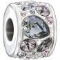 New Authentic Chamilia Mosaic - Smoke Charm Bead 2025-1045 "Gift Boxed"