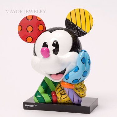 Disney Romero Britto Mickey Mouse Bust Figurine 4033887 Enesco New