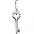 New Authentic Chamilia Key to Love Charm Bead 2010-3153 "Gift Boxed"